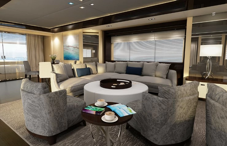 圣汐(Sunseeker)155飞桥游艇舱内沙龙