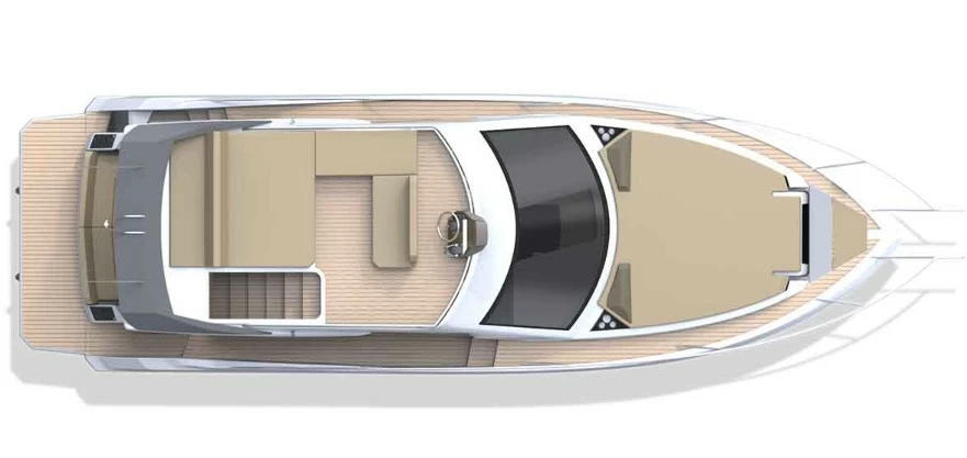 11米卡帝尔(Galeon)360飞桥游艇设计稿