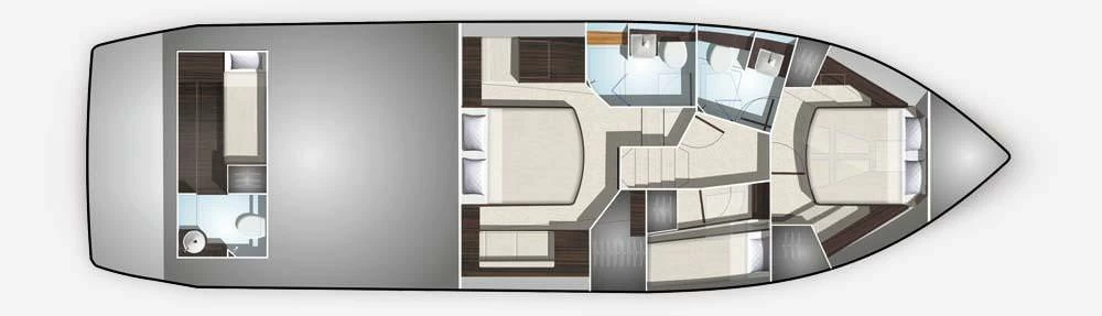 卡帝尔(Galeon)510Skeydeck飞桥游艇设计稿