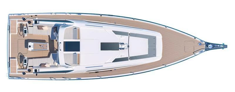 14米博纳多(Beneteau)遨享仕46.1帆船布局图1