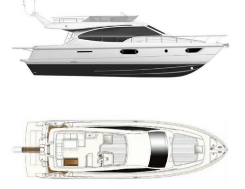 17米法拉帝(Ferretti)570飞桥游布局图