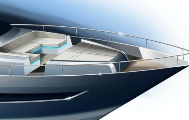卡帝尔(Galeon)820Skydeck运动飞桥游艇前甲板