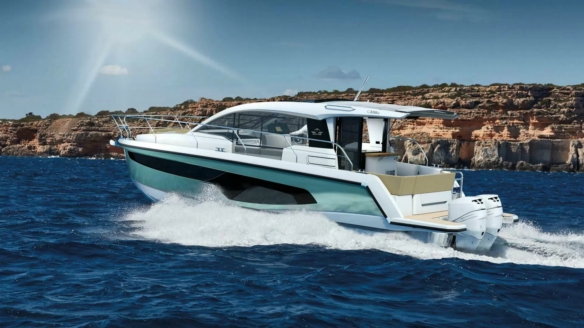 10米西莱(Sealine)C335V运动游艇价格300万