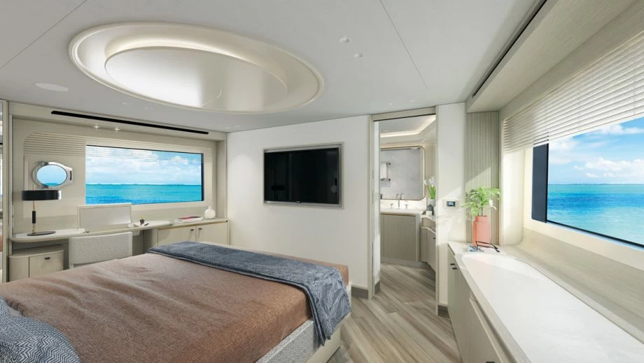 雅舶仕Navetta70游艇豪华客舱
