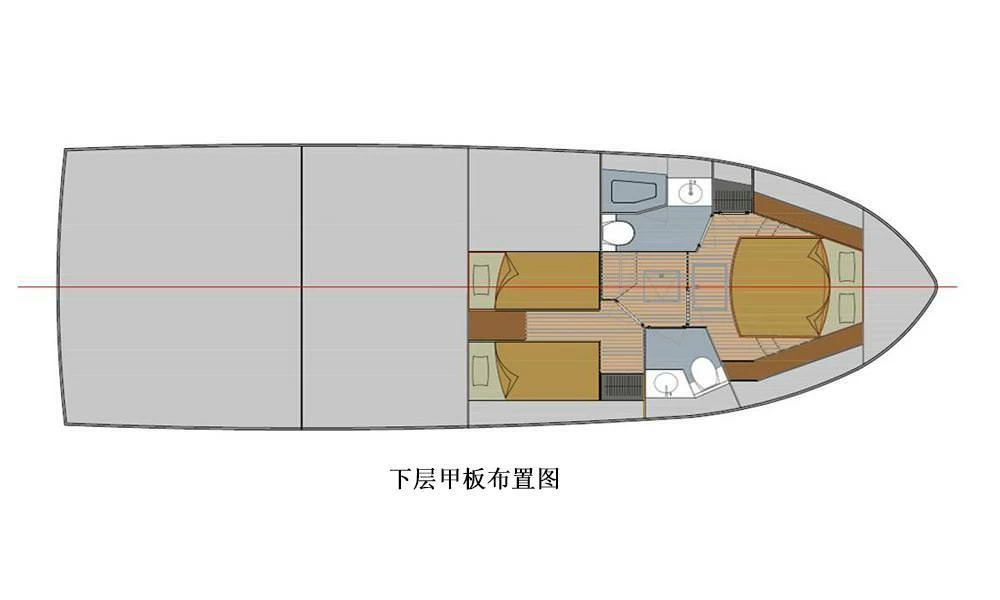 爱莱格（Allegro）Raider45豪华游艇布局图