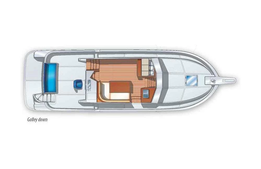13米（43英尺）爱莱格（Allegro）TRV40游艇布局图1
