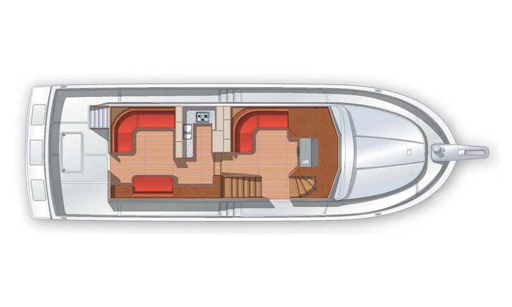 14米爱莱格(Allegro)TEU48中型游艇布局图2
