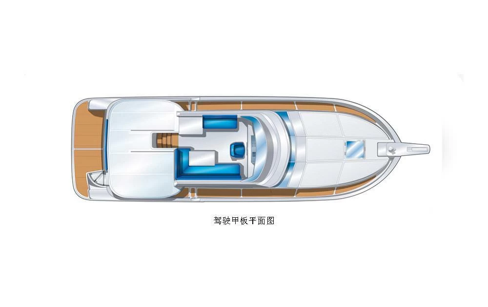 13米国产爱莱格(Allegro)TSD40私人游艇布局图1
