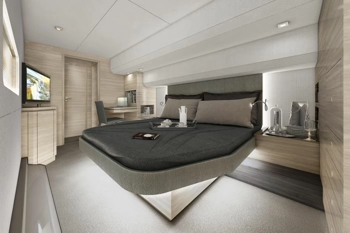 14米枫丹白露（Fountaine Pajot）MY6双体游艇主卧