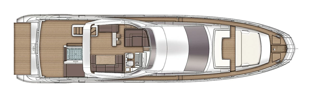 25米阿兹慕(Azimut)83豪华飞桥游艇布局图1