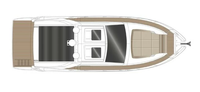 13米的西莱(Sealine)S430二手游艇布局图2