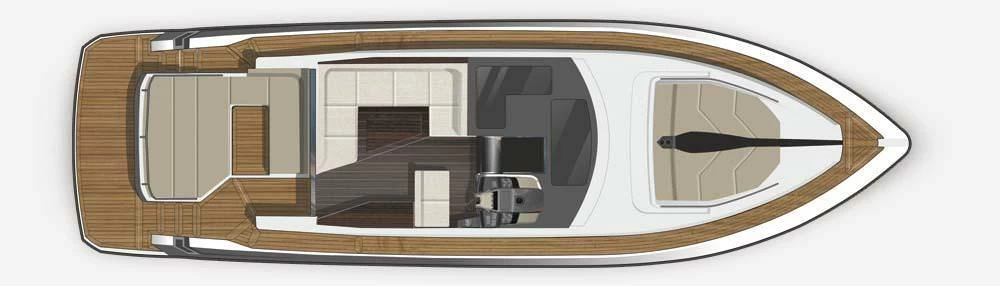 卡帝尔(Galeon)445HTS运动游艇布局图2