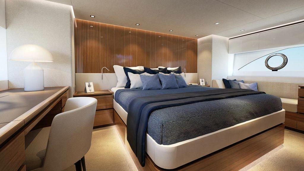 24米里维埃拉(Riviera)78豪华飞桥游艇客舱