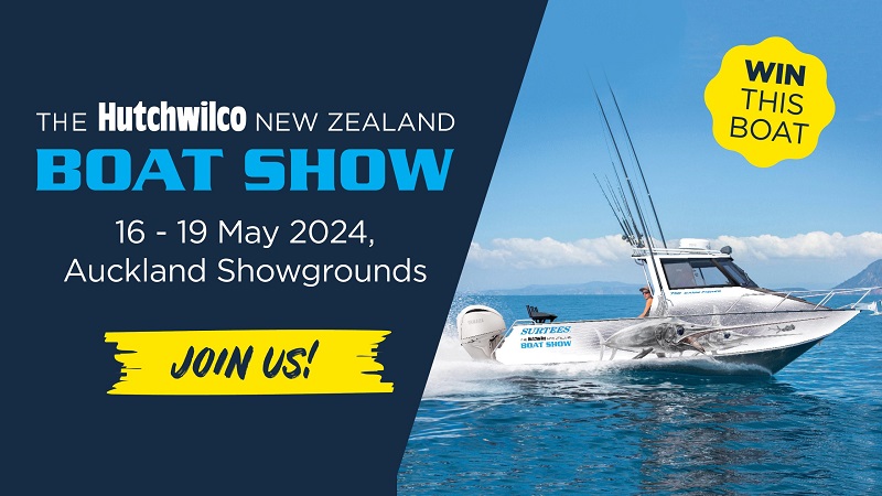 2024年新西兰Hutchwilco游艇展将于5月16日至19日举办