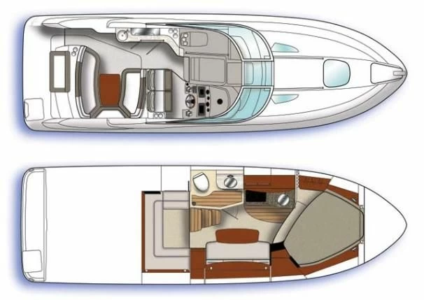 希瑞（SeaRay）310Sundance运动游艇布局图