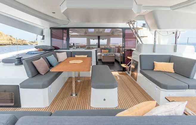 13米枫丹白露(Fountaine Pajot)Elba45双体帆船船艉甲板