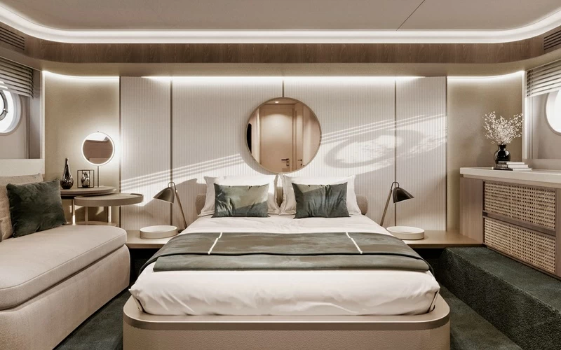 阿兹慕(Azimut)Magellano60飞桥游艇卧室