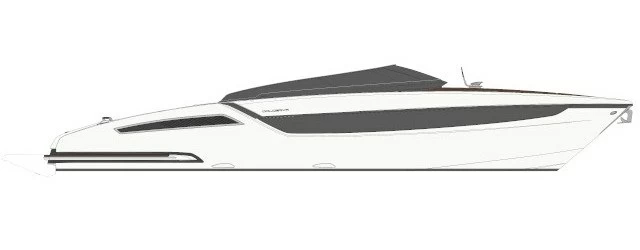 丽娃(Riva)48Dolceriva运动快艇侧视图