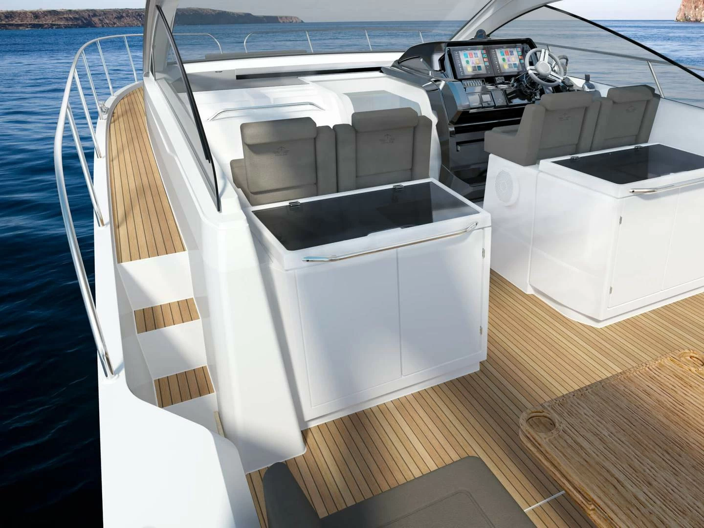 西莱(Sealine)S430中型运动游艇驾驶区