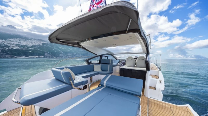 菲尔兰(Fairline)Targa40运动游艇甲板座位区