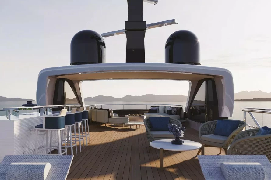 贝尼蒂（Benetti）B.Century 75M旗舰探险游艇飞桥区