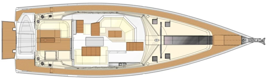 汉斯（Hanse）Moody Decksaloon 54