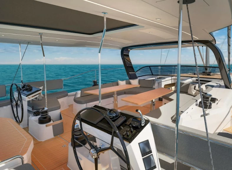 汉斯(Hanse)590进口巡航帆船上层甲板驾驶区