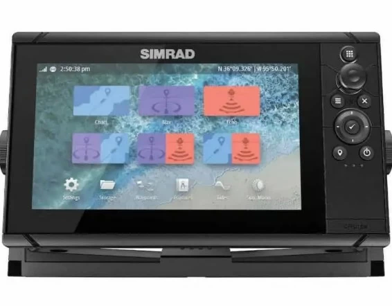 Simrad Cruise 9图表绘制仪，带船尾传感器